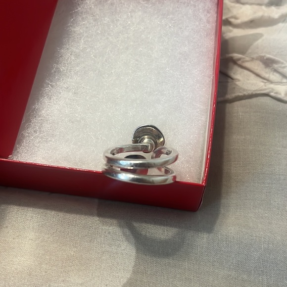 Lilly Barrack .925 sterling, silver peridot and citrine ring size 8. - Picture 5 of 5